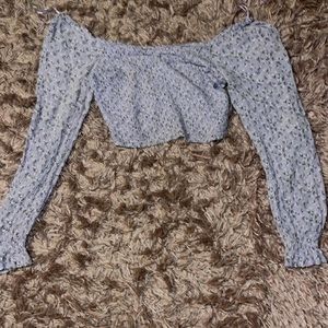 Hollister Crop Top Long Sleeve L